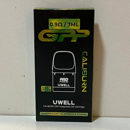 کارتریج یوول کالیبرن GPP | ۰.۹ اهم | ۳ میلی لیتر UWELL CALIBURN GPP Cartridge | 0.9Ω | 3ml