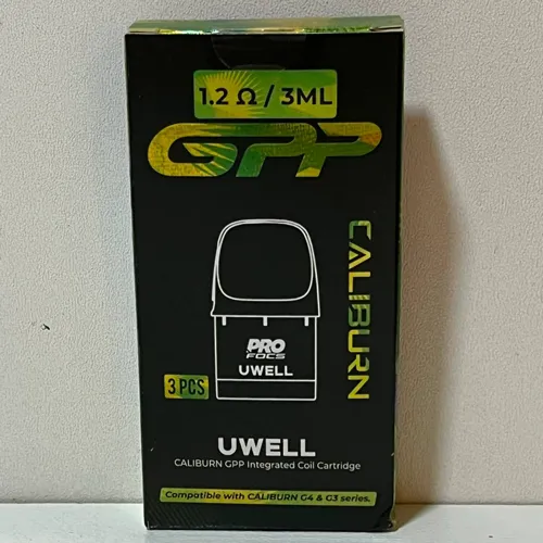 کارتریج یوول کالیبرن GPP | ۱.۲ اهم | ۳ میلی لیتر UWELL CALIBURN GPP Cartridge | 1.2Ω | 3ml